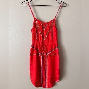 MADE for fashion week Impulse- Red/Orange Dress - Xs